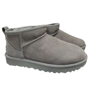 NWOT Women's UGG Classic Ultra Mini Boot Grey New No Box